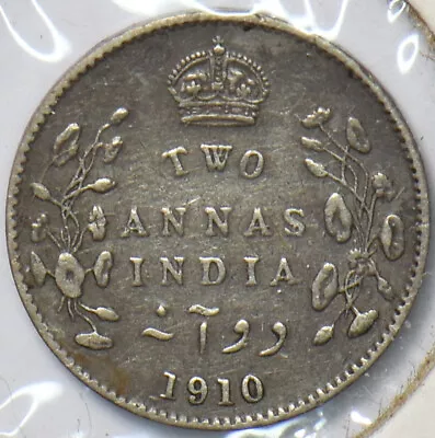 British India 1910 2 Annas 294027 Combine Shipping • $38.99