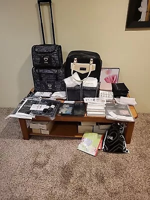 Huge Lot Mary Kay Consultant Bags Starter Kit Party Tote Class Supplies Mirrors • $139.99