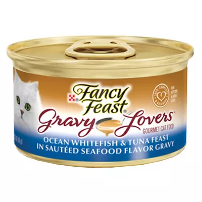 Fancy Feast Gravy Lovers Wet Cat Food Ocean Whitefish & Tuna Feast 24 X 85g • $43.88