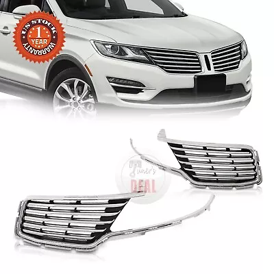 Front Upper Grille Grill Left+Right Side Mesh For 2015-2018 Lincoln MKC • $345