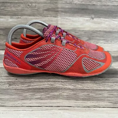 Merrell Pace Glove Sneaker Womens 8.5 Grenadine Running Shoe Minimalist Barefoot • $31.49