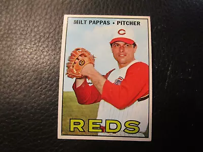 1967  Topps Card#254 Milt Pappas  Reds    Ex+/exmt • $0.35