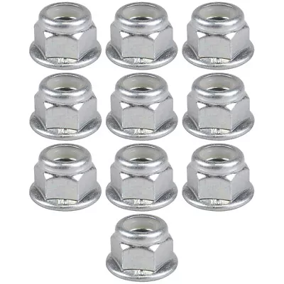 10pk OEM 8mm Lock Nut John Deere D100 E100 G100 L100 X100 Z100 Series Lawn Mower • $15.95