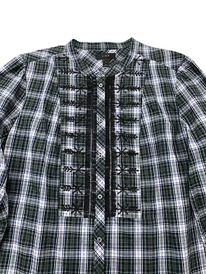 J CREW Women Adult LARGE Long Sleeve Button Down Plaid Casual Shirt • $15