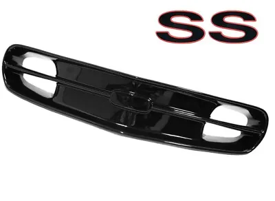 1998-2002 Camaro SS SLP Style Gloss Black Front Bumper Grille & Red SS Emblem • $305