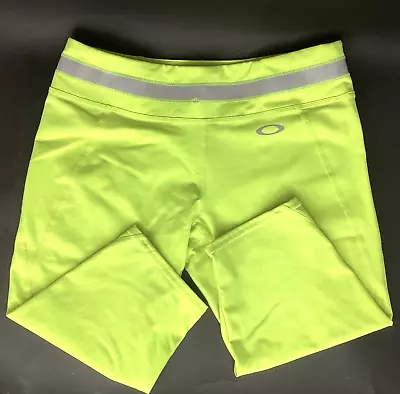 Oakley - Men's Size Large - Neon Green Stretchy No-Padding Cycling/Bike Shorts • $24.97