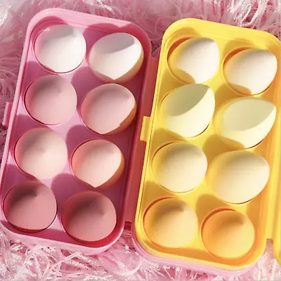 8 Makeup Sponges Blender Beauty Cosmetic Foundation Blending Applicator Latex Fr • $7.99