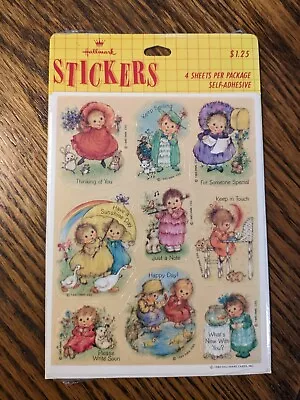 Vintage 1985 Mary Hamilton Hallmark Pen Pal Stickers - Unopened 4 Sheets • $9.99