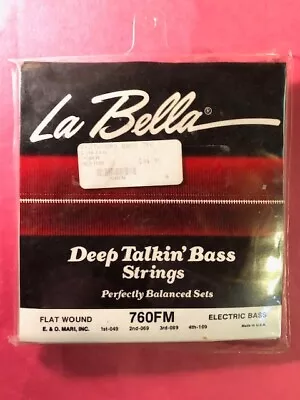 760FM Deep Talkin’ Bass Flats – Medium 49-109 Bass String Set • $34.95