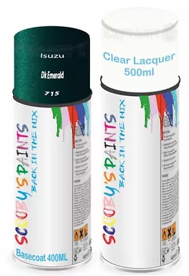 For Isuzu Aerosol Spray Paint Dk Emerald 715 Car Scratch Fix Repair Lacquer • £21.99