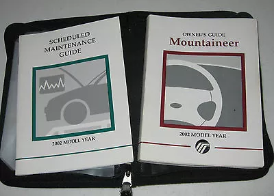 2002 MERCURY MOUNTAINEER OWNERS MANUAL SET 02 W/case  • $23.99