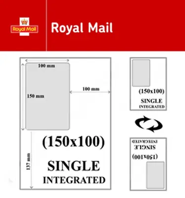 6x4 A4 Royal Mail Integrated Label Invoice Paper Sticky Address Sheets Single • £190.07