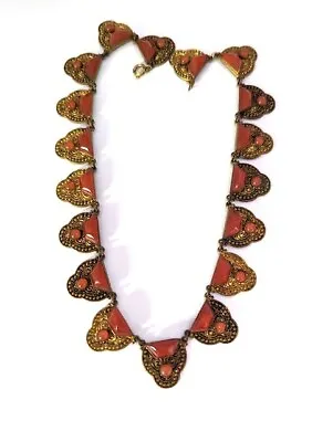 Vintage Czech Glass Necklace 1930's Vintage Jewelry • $225