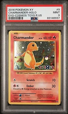 PSA 9 - CHARMANDER - Cosmos Holo Toys R Us Promo 2016 Pokémon XY Evolutions • $75