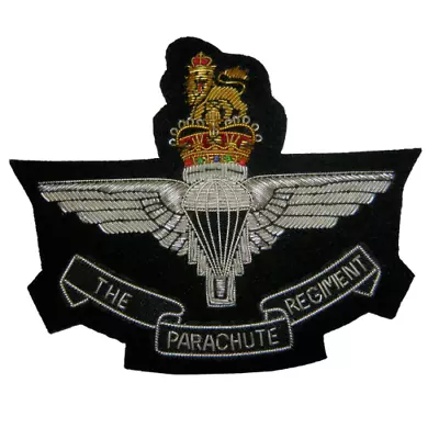 Parachute Regiment Wire Embroidered Bullion Blazer Badge - British Army Military • £13.49