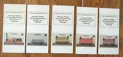 Trains Complete Set Of 5 Matchbox Covers From Germany -e20 • $7.98