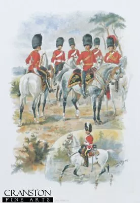 2 Military Uniform Art Prints North British Dragoons Scots Greys By Harry Payne • £14