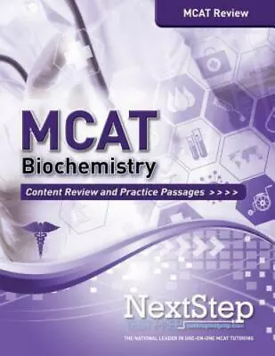 MCAT Biochemistry: Content Review And Practice Passages Next Step Test Prep Sc • $7.54