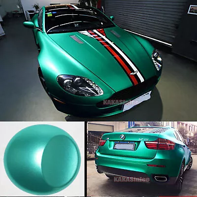 Full Car Wrap Green Pearl Gloss Satin Chameleon Mirror Chrome Vinyl Sticker US • $314.11