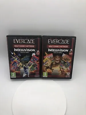 Intellivision Collection 1 And 2 Bundle!! Blaze Evercade Cartridges Must Have!! • $49.99