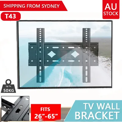 $20.99 • Buy TV Wall Mount Bracket Tilt Slim LCD LED 26 32 40 42 50 52 55 65 Inch AU