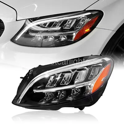 2019 2020 2021 LED Headlight For Mercedes-Benz C300 C43 C63 W205 LH Left Driver • $449.10