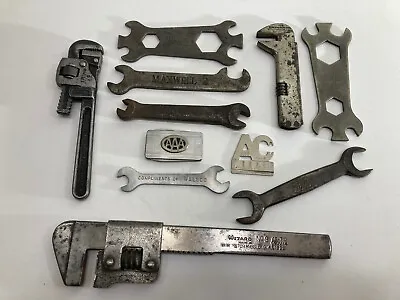 Huge Vintage Wrench Goodie Lot! Ford Wizard Maxwell Maytag Primo AC Mossberg • $89