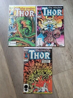 Marvel Comics The Mighty Thor #341 342 & 344 Lot Of 3  FN/VF 1983 • £11.34