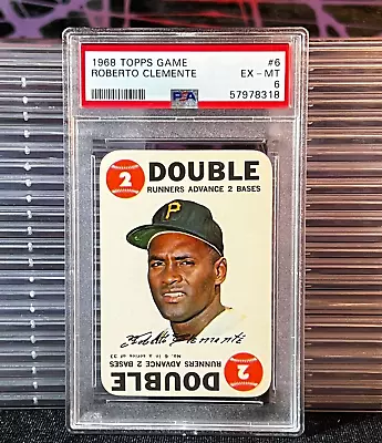 1968 Topps Game #6 Roberto Clemente PSA 6 • $59.95