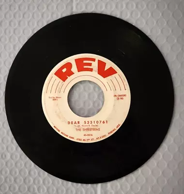 1950's Novelty 45  The Threeteens  Dear 53310761  (Elvis's Army Serial Number) • $3