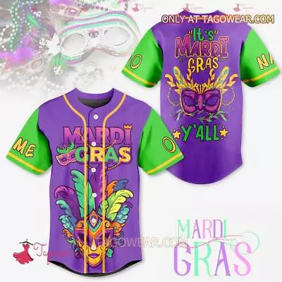 Personalized It’s Mardi Gras Y’all 3D Jersey Shirt S-5XL • $31.90