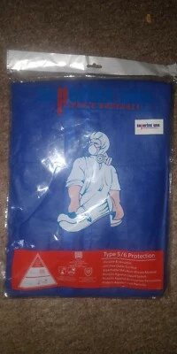 £1 • Buy Sms Supertex Disposable Boilersuit Hooded Spraying Type 5/6 Coverall 3xl
