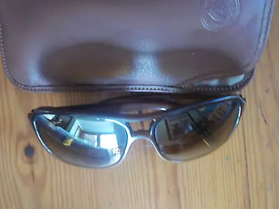 Vintage Vaurnet Square Aviator Sunglasses Brown Frames & Lens 5003 W/Soft Case • $75