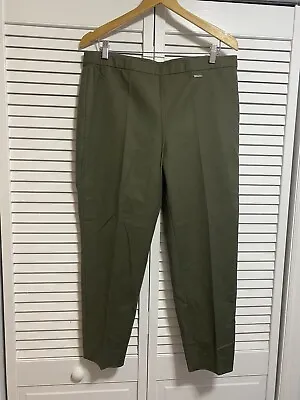 Vince Camuto Pants Crop Capri Womens Large Green Pull On M10 • $14
