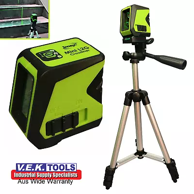IMEX Green Beam Cross Liner Laser Level With Tripod- Dewalt PLS Leica Also Avail • $152.90