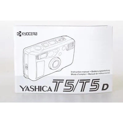 Yashica T5/T5D Manual/Guide/Instructions For Use / De / En / For • $39.18