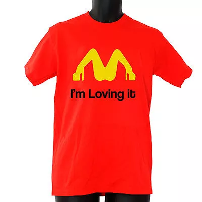 Mcdonalds I'm Loving It Funny Jokes T Shirt Funny Mens Womens Boys T Shirt • £11.99