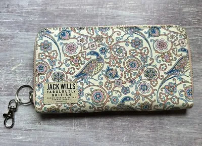 Jack Wills Alcheter Bi Fold Zip Card Wallet Purse Brand New Blu/pink • £17.30