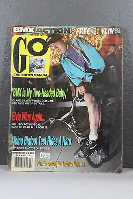 Old School Bmx GO Bmx Magazine Volume 2 Issue 11 September 1991 • $6.22