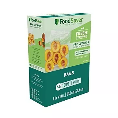 $29.50 • Buy FoodSaver 1-Quart Precut Vacuum Seal Bags With BPA-Free Multilayer Constructi...