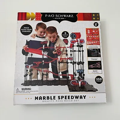 FAO Schwarz Marble Speedway Gravity Race Build Set Kids Toy • $19.99