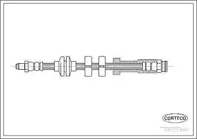 Corteco 19025990 Brake Hose Front Axle For Fiatlancia • £18.95