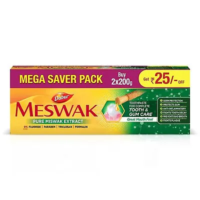 DABUR Meswak Complete Oral Care Toothpaste With Tooth Decay Prevention - 400Gm  • $22.99