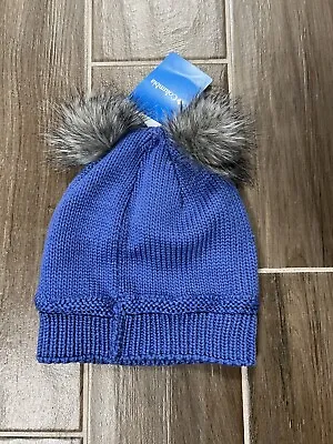 Columbia Beanie Winter Hat Blue Auroras Lights Cap Pom O/S NWT Youth  • $8.97