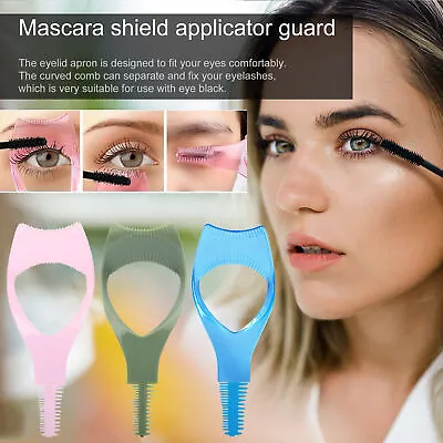 3-in-1 Mascara Applicator With Eyelash Curler Shield & Guard Makeup Tool  • $7.50