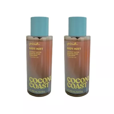 SET OF 2 NEW Victoria's Secret Coconut Coast Fragrance Body Mist 8.4 Oz • $27.95