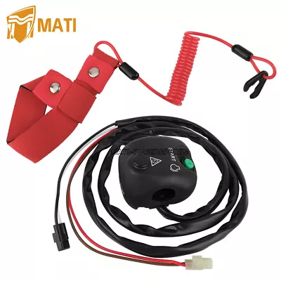 Handlebar Start Stop Kill Switch Box & Lanyard For Yamaha WaveRunner WaveRaider  • $128.89