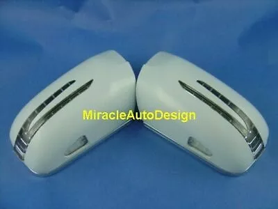 Two Arrow Led White Door Mirror Covers For Mercedes Benz 1995-2000 W202 C-class • $138