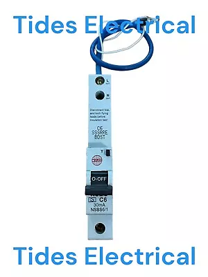 Wylex 6 Amp RCBO Type C • £11.99