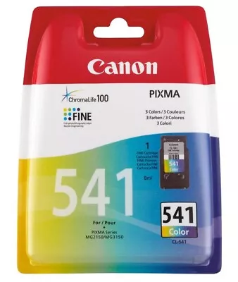 Original Canon CL-541 Colour Ink Cartridge For PIXMA MG2150 MG3150 MX475 MG4150 • £21.99